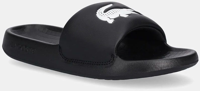 Šľapky Lacoste SERVE SLIDE 1.0 čierna farba, na platforme, 49CFA0022