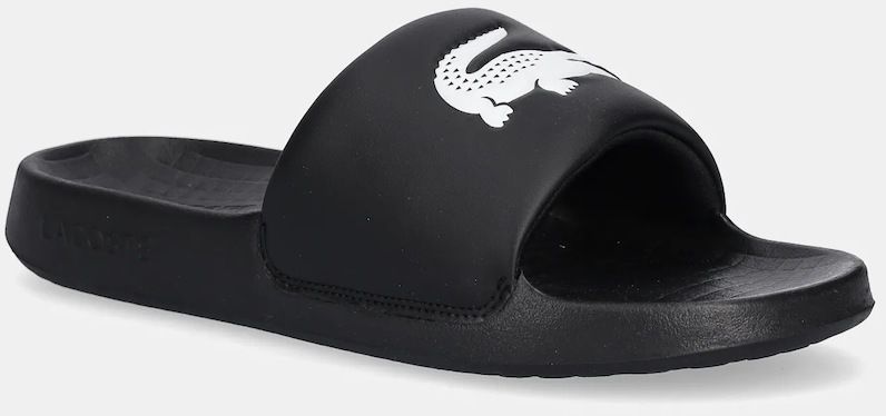 Šľapky Lacoste SERVE SLIDE 1.0 čierna farba, 49CMA0021