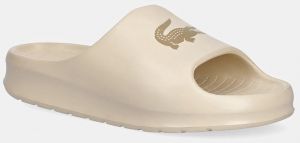 Šľapky Lacoste SERVE SLIDE 2.0 béžová farba, na platforme, 49CFA0025
