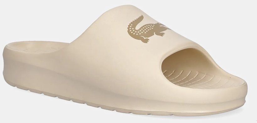 Šľapky Lacoste SERVE SLIDE 2.0 béžová farba, 49CMA0024