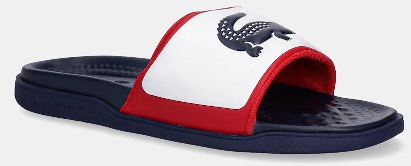 Šľapky Lacoste SERVE SLIDE DUAL tmavomodrá farba, 49CMA0034
