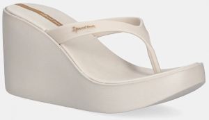 Šľapky Ipanema HIGH FASHION béžová farba, na kline, 83626-BD952