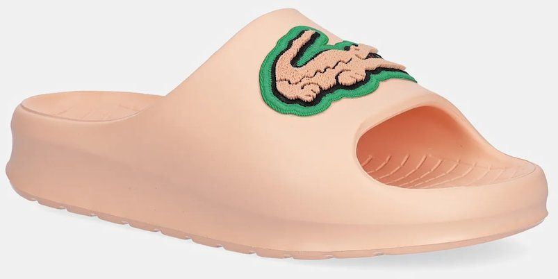 Šľapky Lacoste SERVE SLIDE 2.0 oranžová farba, na platforme, 49CFA0027