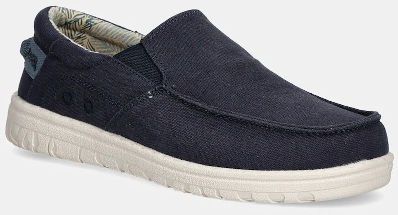 Tenisky Jeep SAMOA SLIP ON CVS tmavomodrá farba, JM51033A