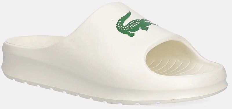 Šľapky Lacoste SERVE SLIDE 2.0 béžová farba, na platforme, 48CFA0022