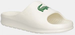 Šľapky Lacoste SERVE SLIDE 2.0 béžová farba, na platforme, 48CFA0022