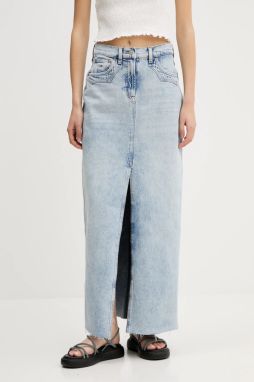 Sukňa Tommy Jeans maxi, rovný strih, DW0DW21419