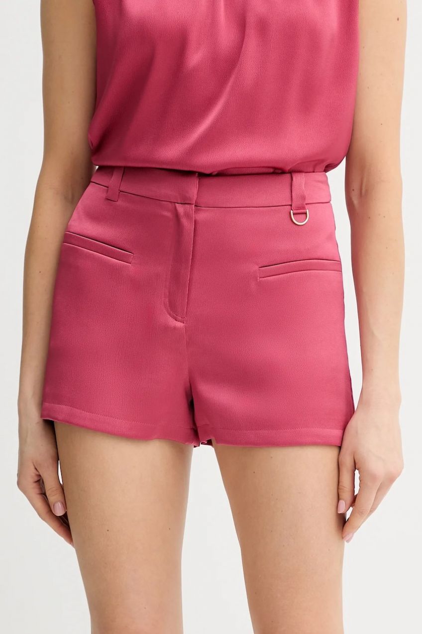 Šortky Marciano Guess EVA ružová farba, jednofarebná, vysoký pás, 5GGD14 7079A