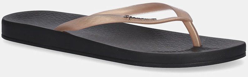 Šľapky Ipanema ANATOMICA TA čierna farba, na plochom podpätku, 81030-BC706