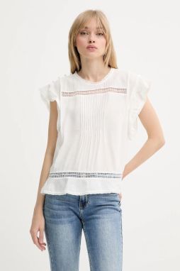 Blúzka MUNTHE USALINA biela farba, jednofarebná, 255101925521