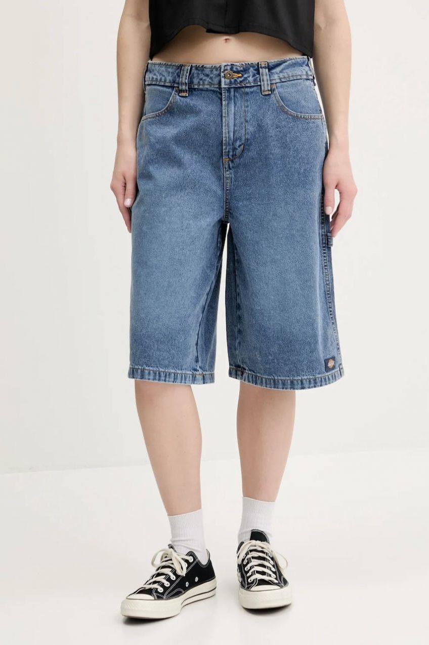 Rifľové krátke nohavice Dickies jednofarebná, vysoký pás, DK0A4Z85K211