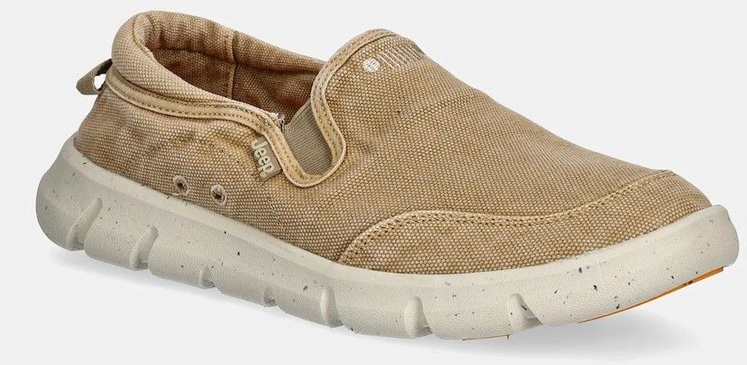 Mokasíny Jeep TABASCO SLIP ON béžová farba, JM51001A