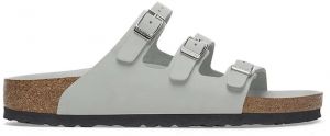 Nubukové šľapky Birkenstock Florida HEX šedá farba, 1029450