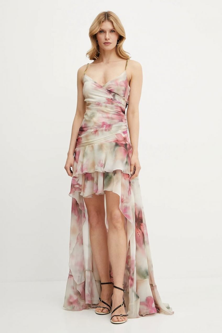 Šaty Marciano Guess KENDALL béžová farba, maxi, áčkový strih, 5GGK31 7310A
