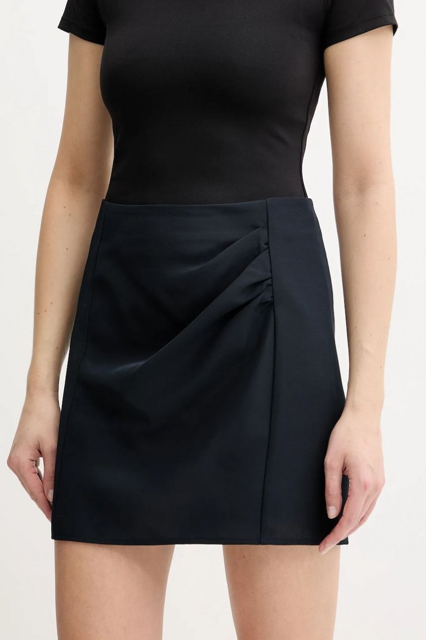 Sukňa Armani Exchange tmavomodrá farba, mini, puzdrová, XW000448 AF12750