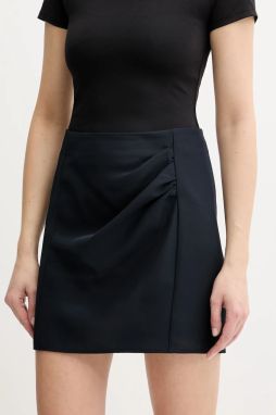 Sukňa Armani Exchange tmavomodrá farba, mini, puzdrová, XW000448 AF12750