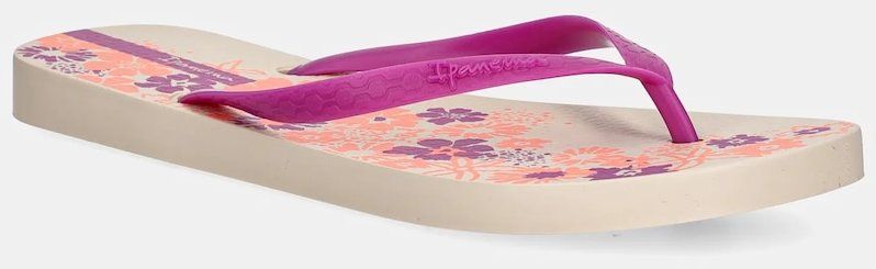 Šľapky Ipanema CLASSIC HAPP fialová farba, na plochom podpätku, 83582-AW923
