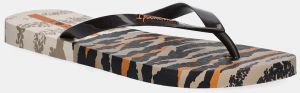 Šľapky Ipanema ANIMAL PRINT béžová farba, na plochom podpätku, 83617-AY382