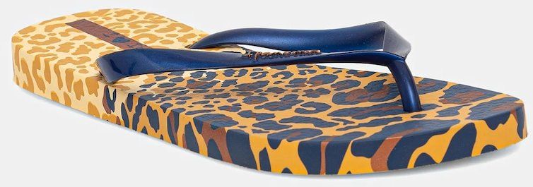 Šľapky Ipanema ANIMAL PRINT oranžová farba, na plochom podpätku, 83617-AY379