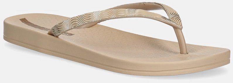 Šľapky Ipanema MESH IX FEM béžová farba, na plochom podpätku, 83651-BB808