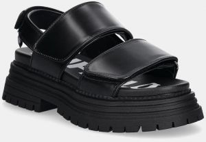 Sandále Buffalo Lennox Snd čierna farba, na platforme, 1602271-BLK
