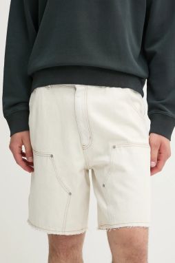 Rifľové krátke nohavice MM6 Maison Margiela béžová farba, SH2MU0012