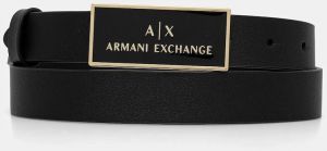 Kožený opasok Armani Exchange čierna farba, XW000967 AF13853