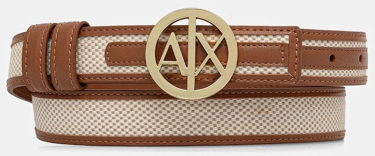 Obojstranný opasok Armani Exchange hnedá farba, XW000964 AF12581