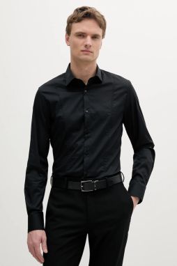 Košeľa Marciano Guess OLIVER čierna farba, regular, s klasickým golierom, 1GH402 4416Z