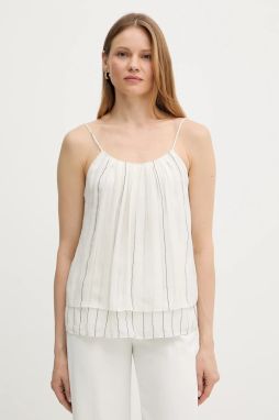 Blúzka BOSS biela farba, vzorovaná, 50539921