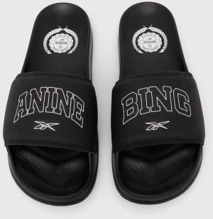 Kožené šľapky Reebok LTD Classic Slide dámske, čierna farba, RMIC002C99LEA0011001