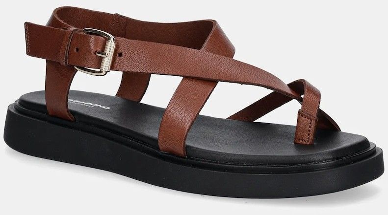 Kožené sandále Vagabond Shoemakers CONNIE hnedá farba, 5957-001-27