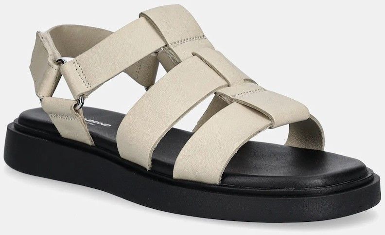 Kožené sandále Vagabond Shoemakers CONNIE béžová farba, 5957-101-02