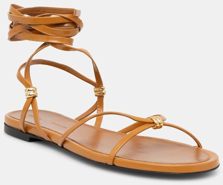 Kožené sandále Proenza Schouler Coil hnedá farba, SH25S048