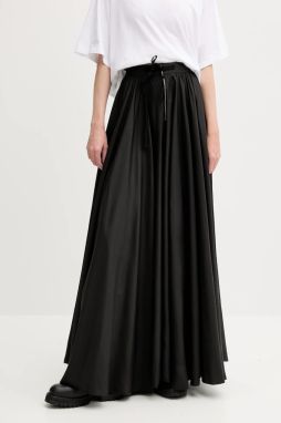 Sukňa MM6 Maison Margiela čierna farba, maxi, áčkový strih, S62MI0029