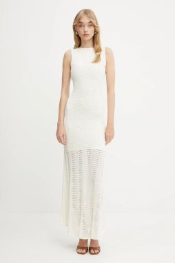 Šaty Marciano Guess EMMA béžová farba, maxi, priliehavé, 5GGT44 5869Z