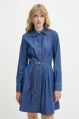 Bavlnené šaty Liu Jo mini, áčkový strih, UA5127 DS070