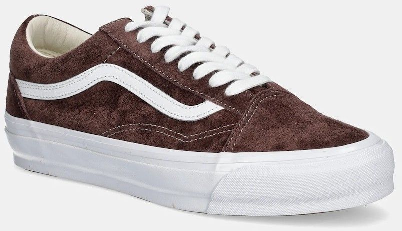 Semišové tenisky Vans Premium Classics LX Old Skool hnedá farba, VN000CXUDMV1