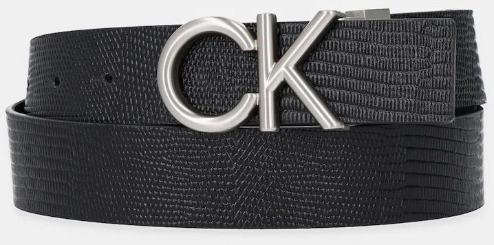Kožený opasok Calvin Klein čierna farba, LV04D7036G