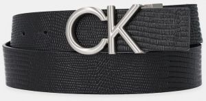 Kožený opasok Calvin Klein čierna farba, LV04D7036G