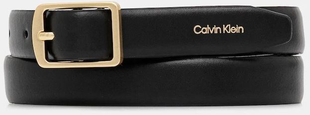 Kožený opasok Calvin Klein čierna farba, LV04F7036G