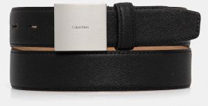 Kožený opasok Calvin Klein čierna farba, LV04D7013G