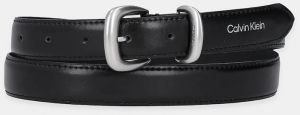 Kožený opasok Calvin Klein čierna farba, LV04K7012G