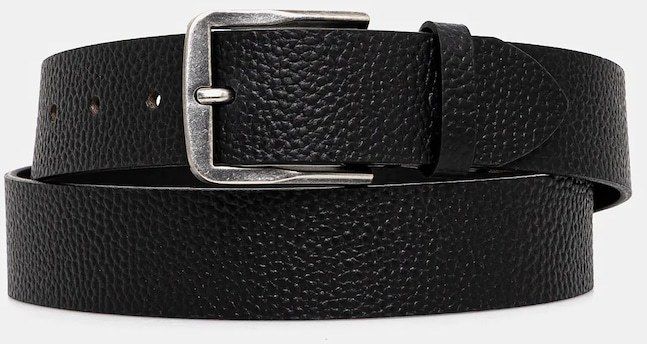 Kožený opasok Calvin Klein čierna farba, LV04G7022G
