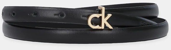 Kožený opasok Calvin Klein čierna farba, LV04F7034G