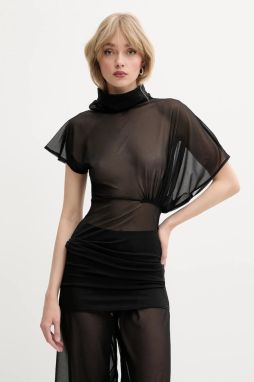 Blúzka Rick Owens Lilies čierna farba, jednofarebná, LI01E4205OT