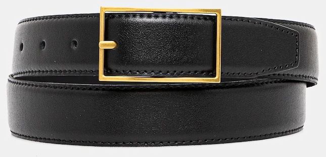 Kožený opasok Calvin Klein čierna farba, LV04D7014G