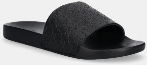 Šľapky Calvin Klein POOL SLIDE MONO čierna farba, HM0HM01968