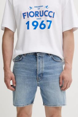 Rifľové krátke nohavice Fiorucci Light Blue Bermuda Denim Shorts M02SMDSH316DN01DN01
