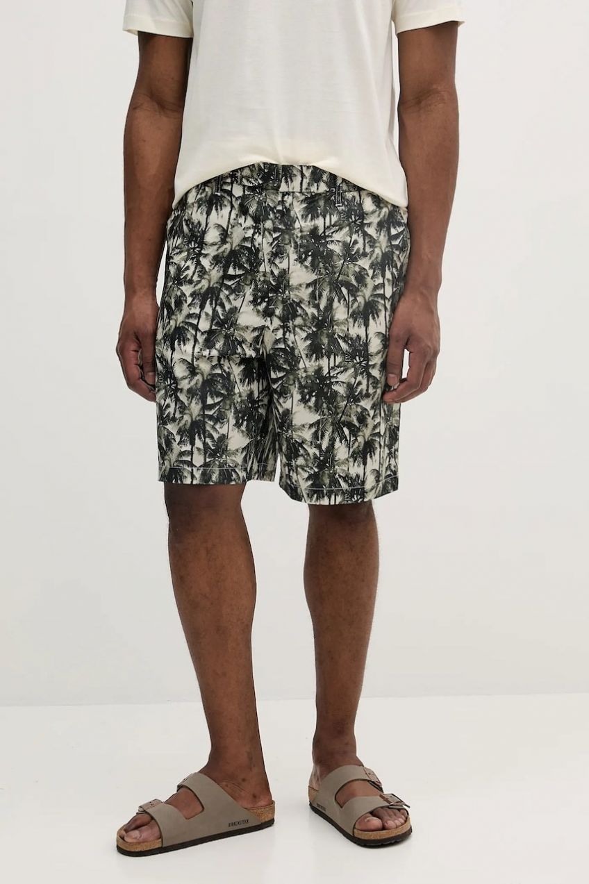 Bavlnené šortky Armani Exchange zelená farba, XM000427 AF14869